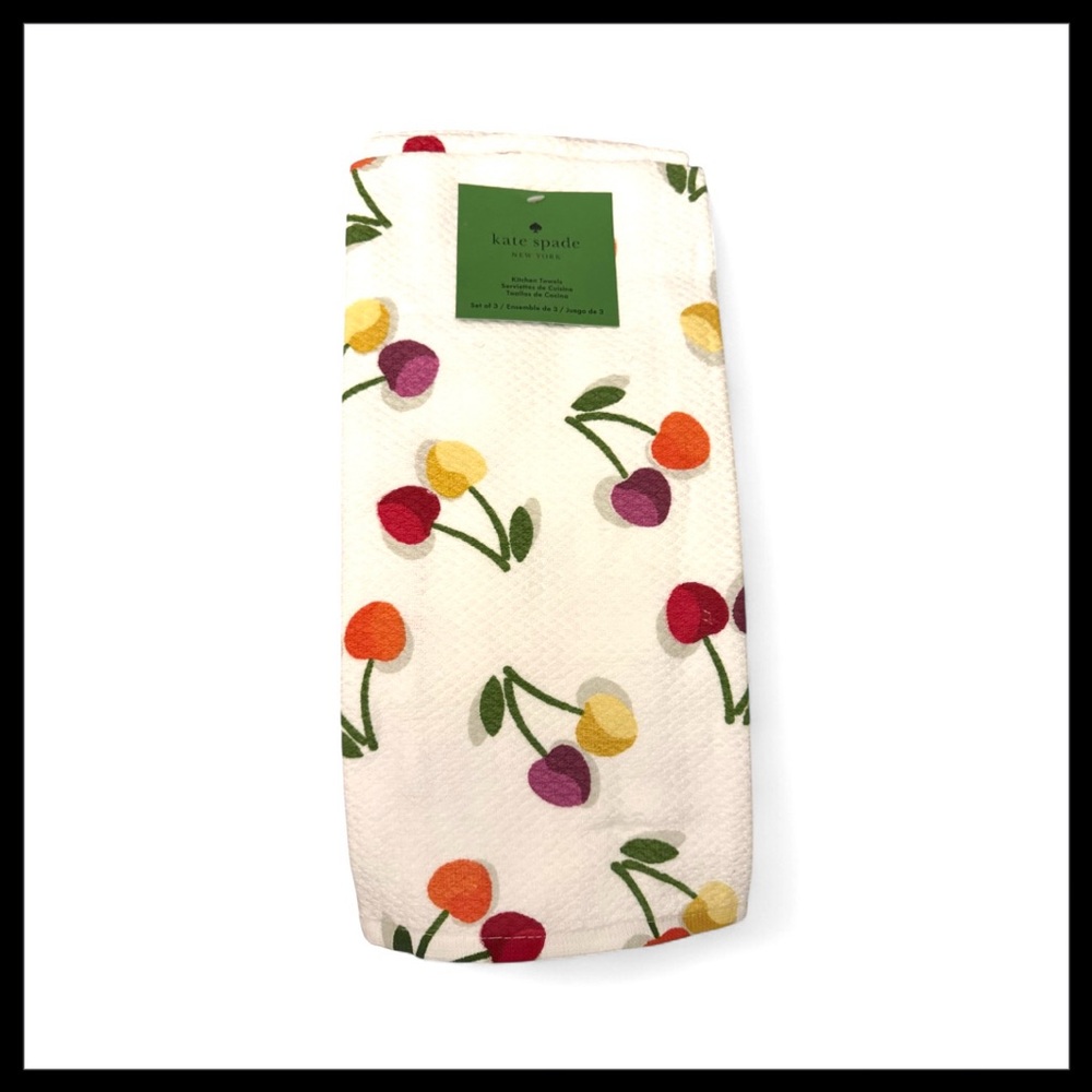 kate spade ~ set of 3 kitchen towels ~ Cherry
Dot